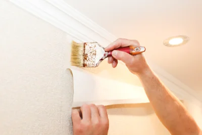 Pose de papier peint à Thollet — revêtements muraux et toiles de verre